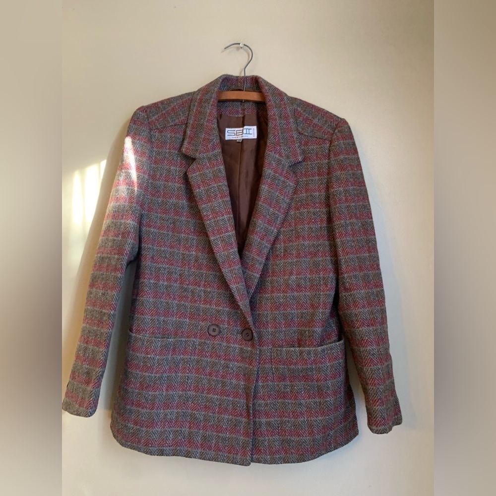 WEYRER Wool Vintage Blazer Jacket SBII By Bitterman SIZE 7/8 Academia Collegiate